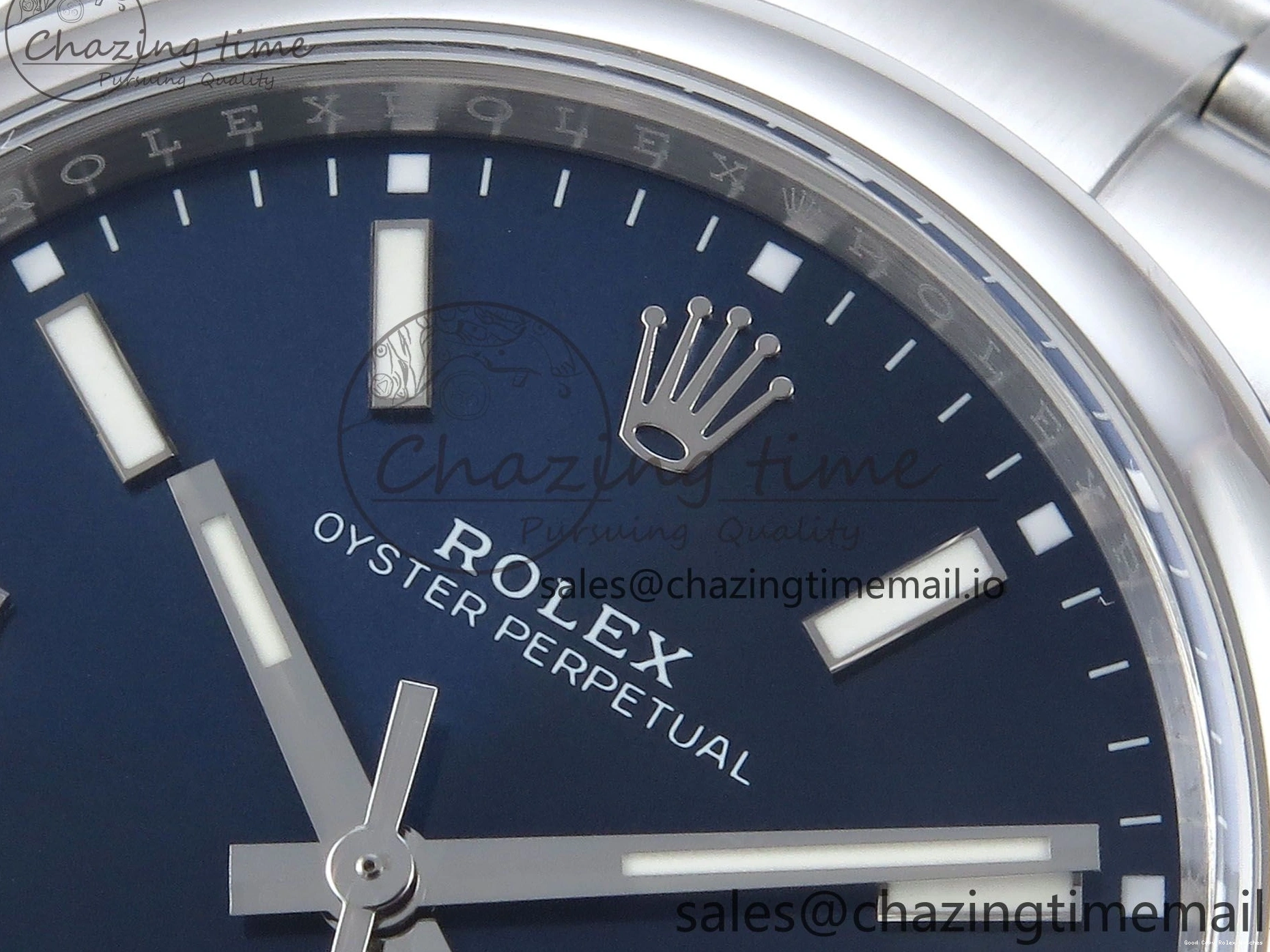 Best AAA Replica Sites 41mm 766 Edition Dial Best A 904L Oyster EWEF Perpetual 124300 Steel Unisex Blue 1230